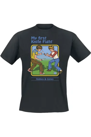Steven Rhodes Camiseta Fun de - My First Knife Fight - S 4XL - para Hombre