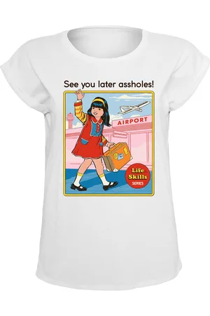 Steven Rhodes Camiseta Fun de - See You Later Assholes - S 5XL - para Mujer