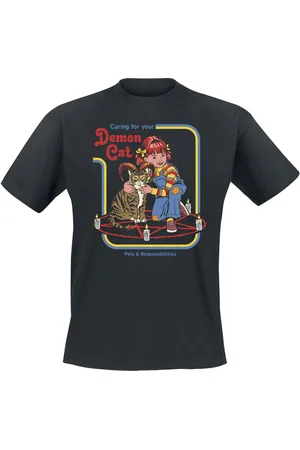 Steven Rhodes Camiseta Fun de - Demon Cat - S 4XL - para Hombre