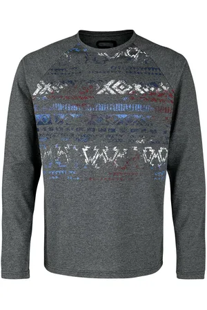 EMP Camiseta Manga Larga de - Manga larga tipo raglan - S L - para Hombre