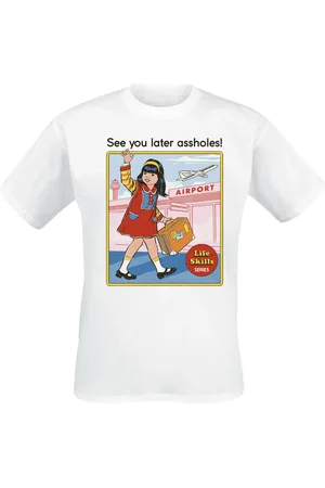 Steven Rhodes Camiseta Fun de - See You Later Assholes - S 4XL - para Hombre