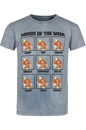 Pokemon Camiseta gaming de - Karpador - Moods Of The Week - S XXL - para Hombre