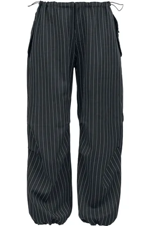 Banned Alternative Pantalones de tela de - Raven pinstripe - XS XXL - para Mujer