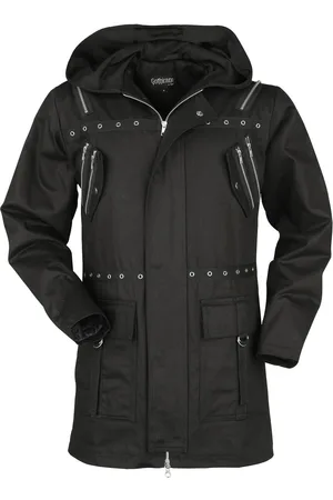 Gothicana Abrigos y Chaquetas Gótico de - Abrigo con cremalleras - S XXL - para Hombre