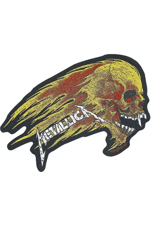 Metallica Parche de - Flaming Skull - para