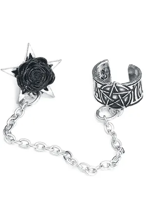 Alchemy Pinza Gótico de - Rosa Nocta Earcuff - para Mujer