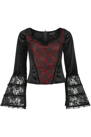 Sinister Gothic Camiseta Manga Larga Gótico de - Gothic Longsleeve - L XXL - para Mujer