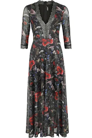 Jawbreaker Vestido largo Rockabilly de - Night Meadow maxi - XS XXL - para Mujer