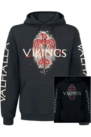 Vikings Sudadera con capucha de - Valhalla - S M - para Hombre