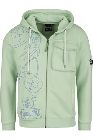 Rick and Morty Capucha con cremallera de - Fruity - S M - para Hombre