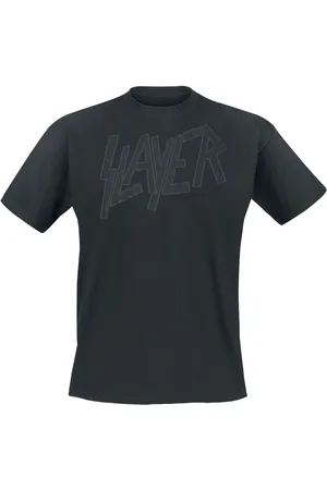 Slayer Camiseta de - Black On Black Logo - S 4XL - para Hombre