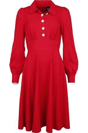 Hell Bunny Vestidos de longitud media Rockabilly de - Mia midi - S - para Mujer
