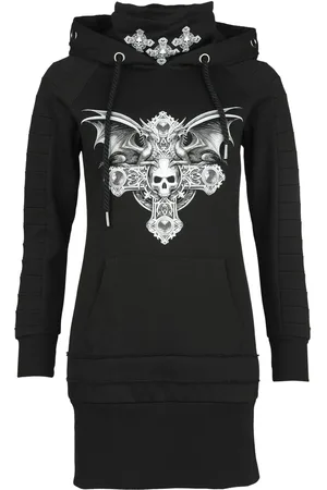 Gothicana Vestido Corto Gótico de - Gothicana X Anne Stokesvestido con capucha - S - para Mujer