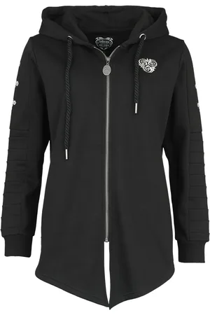 Gothicana Capucha con cremallera Gótico de - Gothicana X Anne Stokes chaqueta con capucha - S M - para Mujer