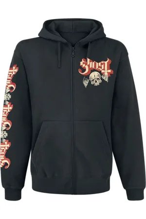 Ghost Capucha con cremallera de - Distressed Papa Skull - S XL - para Hombre