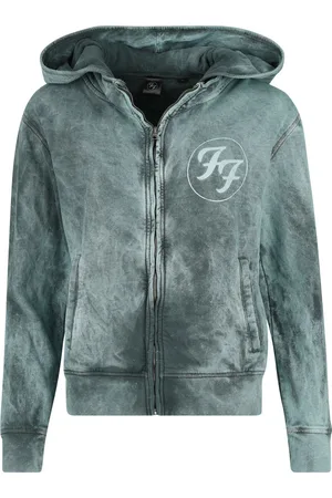 Foo Fighters Capucha con cremallera de - Logo Space Blue - M - para Mujer
