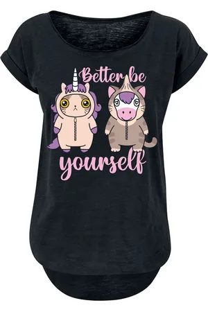 Tierisch Camiseta Unicornio de - Einhorn - Katze - Better Be Yourself - S 3XL - para Mujer