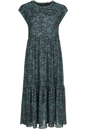 EMP Vestido largo de - All-over snake - S XL - para Mujer