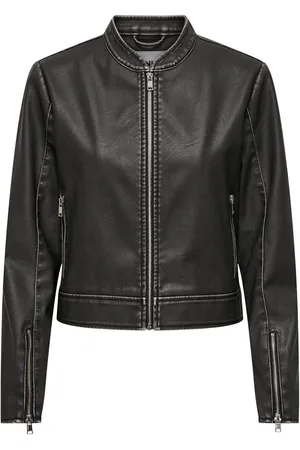 ONLY Chaqueta imitación cuero de - Onlmindy Faux Leather Washed Jacket - XS S - para Mujer