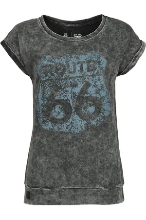 Rock Rebel Camiseta de - Rock Rebel X Route 66 - T-Shirt - S M - para Mujer