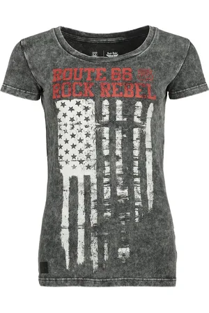 Rock Rebel Camiseta de - Rock Rebel X Route 66 - T-Shirt - S XXL - para Mujer