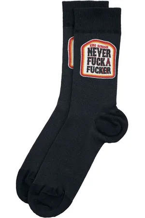 King kerosin Calcetines de - Never Fuck A Fucker Socks - EU 39-42 EU 43-46 - para Hombre