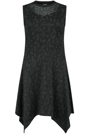 EMP Vestidos de longitud media de - Dress With Runes Alloverprint - S XL - para Mujer