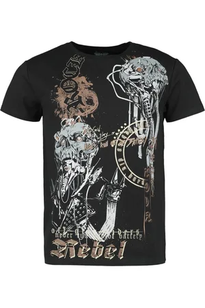 Rock Rebel Camiseta de - Old school snake - S XL - para Hombre