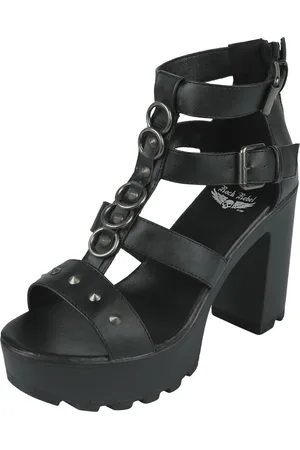 Rock Rebel Tacón alto de - High Heels With Rivets And Rings - EU37 EU41 - para Mujer