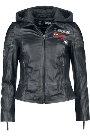 Rock Rebel Chaqueta de Cuero de - Rock Rebel X Route 66 - Leather Jacket - S XXL - para Mujer