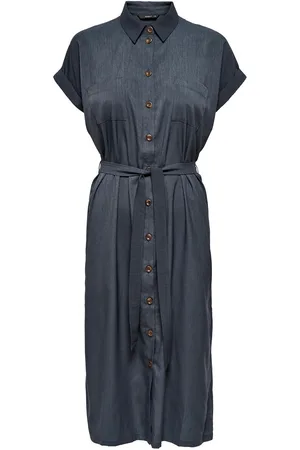 ONLY Vestidos de longitud media de - Onlhannover S/S Shirt Dress - 36 38 - para Mujer