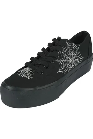 Gothicana Deportivas Gótico de - Spiderweb Embroidery - EU37 EU41 - para Mujer