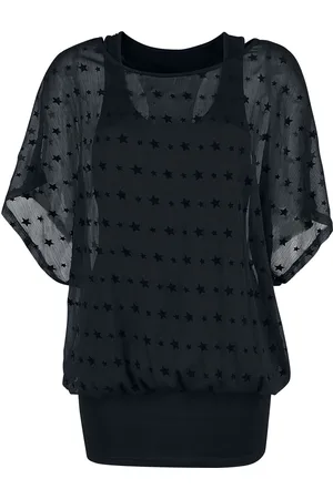 Forplay Camiseta Gótico de - Double Layer Stars - S 4XL - para Mujer