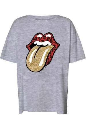 The Rolling Stones Camiseta de - NMIda Glitter Rolling Stones - XS S - para Mujer