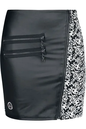 Gothicana Minifalda Gótico de - Gothicana X Emily The Strange Skirt - S XXL - para Mujer
