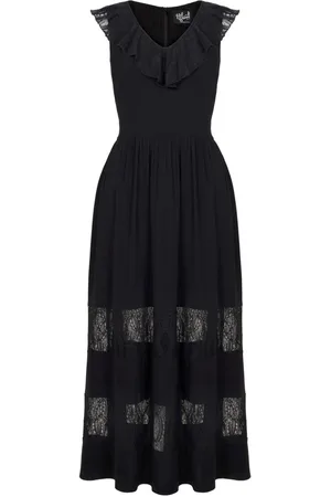 Hell Bunny Vestido largo de - Mortem Maxi Dress - XS 4XL - para Mujer