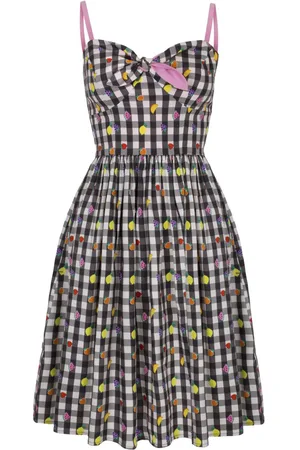 Hell Bunny Vestidos de longitud media Rockabilly de - Fruitylou Dress - XS L - para Mujer