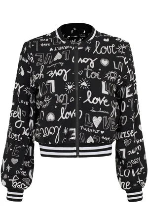 Hell Bunny Chaqueta Universitaria de - Love Yourself Jacket - XS XXL - para Mujer