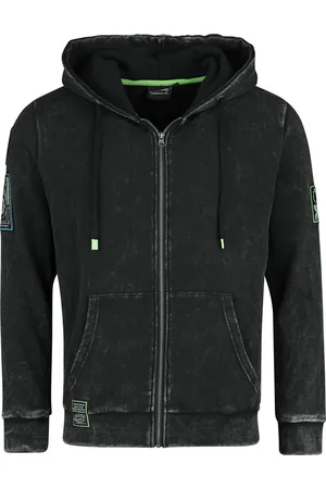 Rick and Morty Capucha con cremallera de - Rise above, Focus on Science - S M - para Hombre