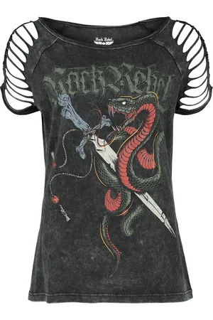 Rock Rebel Camiseta de - Old School - S XXL - para Mujer