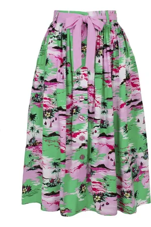 Hell Bunny Falda hasta la rodilla de - Kai Skirt - XS XL - para Mujer