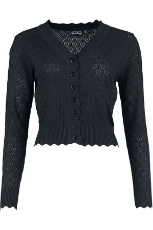 Voodoo Vixen Cárdigan de - Heart Pattern Scallop Edge Cardigan - XS XXL - para Mujer