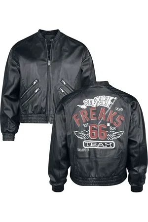 Rock Rebel Chaqueta de Cuero de - Rock Rebel X Route 66 - Leather Jacket - S XXL - para Mujer