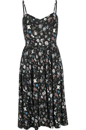 Rock Rebel Vestidos de longitud media de - Dress with Old School Print - S XXL - para Mujer