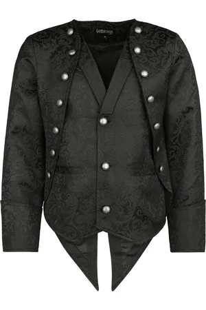 Gothicana Chaqueta entre-tiempo Gótico de - 2 en 1 Chaqueta barroca y chaleco - S XXL - para Hombre