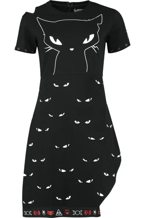 Gothicana Vestido Corto Gótico de - Gothicana X Emily The Strange Dress - S L - para Mujer