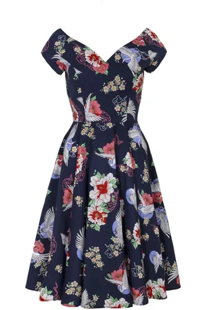 Hell Bunny Vestidos de longitud media Rockabilly de - Misa Midi Dress - XS 4XL - para Mujer