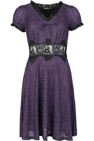 Jawbreaker Vestido Corto de - Purple Zebra Dress - XS S - para Mujer