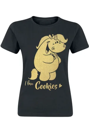 Chubby Unicorn Camiseta Unicornio de - Grummeleinhorn - I Love Cookies - S 3XL - para Mujer
