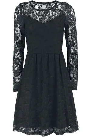 Gothicana Vestido Corto Gótico de - Vestido de encaje - S 7XL - para Mujer